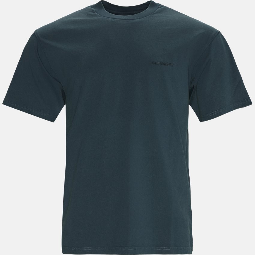 Carhartt WIP T-shirts SS MOSBY SCRIPT T-SHIRT I028655 DEEP LAGOON